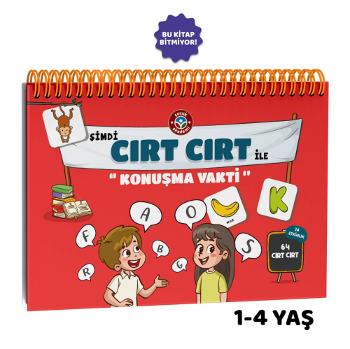 Çocuk Akademi Şimdi Cırt Cırt İle Konuşma Vakti Etkinlik Kitabı